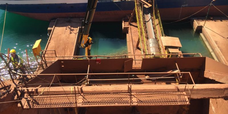 Repair of Gantry Crane Ship Loading Silo
