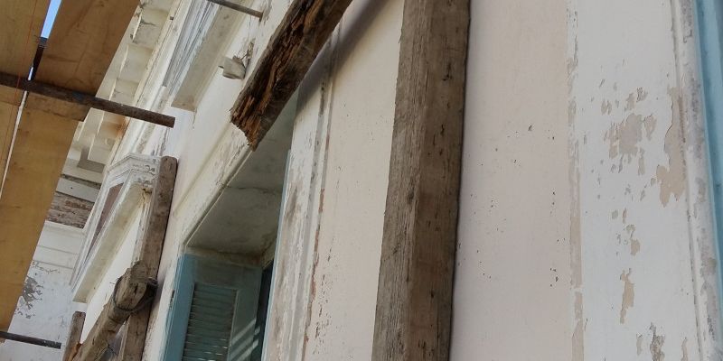 Collapse Prevention Works for Voyiatzidis Mansion in Andros Town