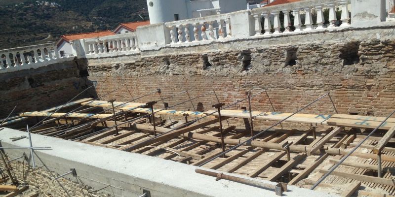 Collapse Prevention Works for Voyiatzidis Mansion in Andros Town